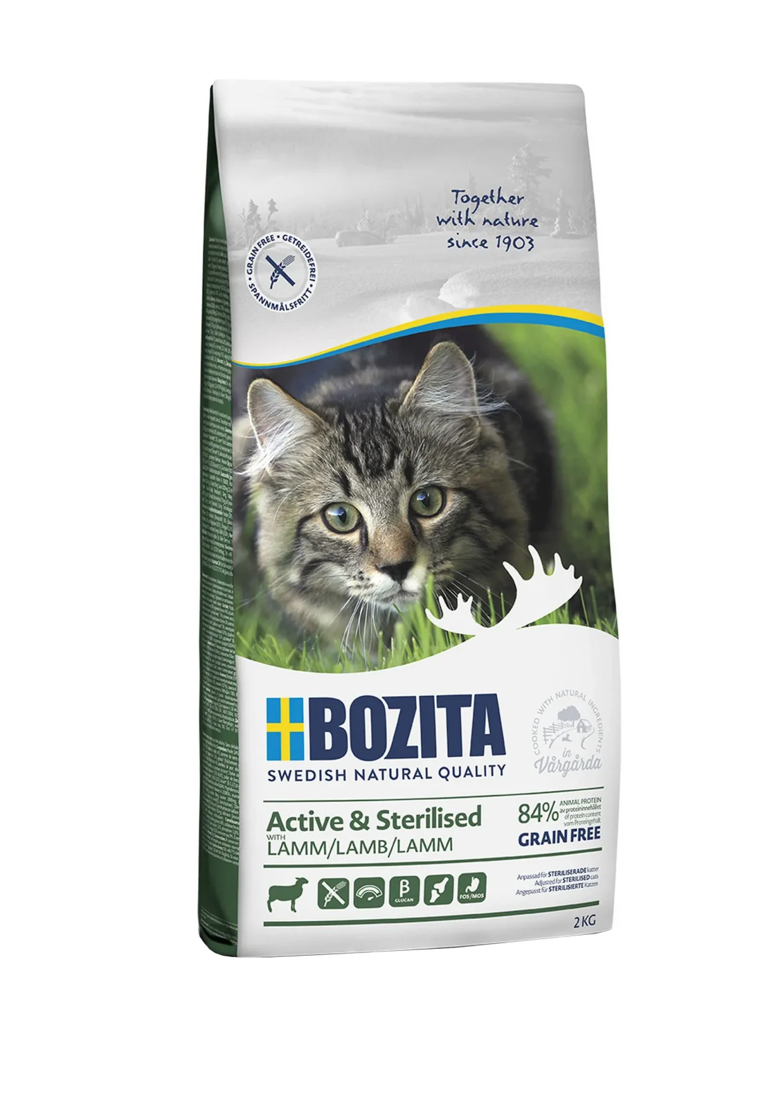 Bozita kot Active & Sterilised GRAIN FREE Jagnięcina 2kg