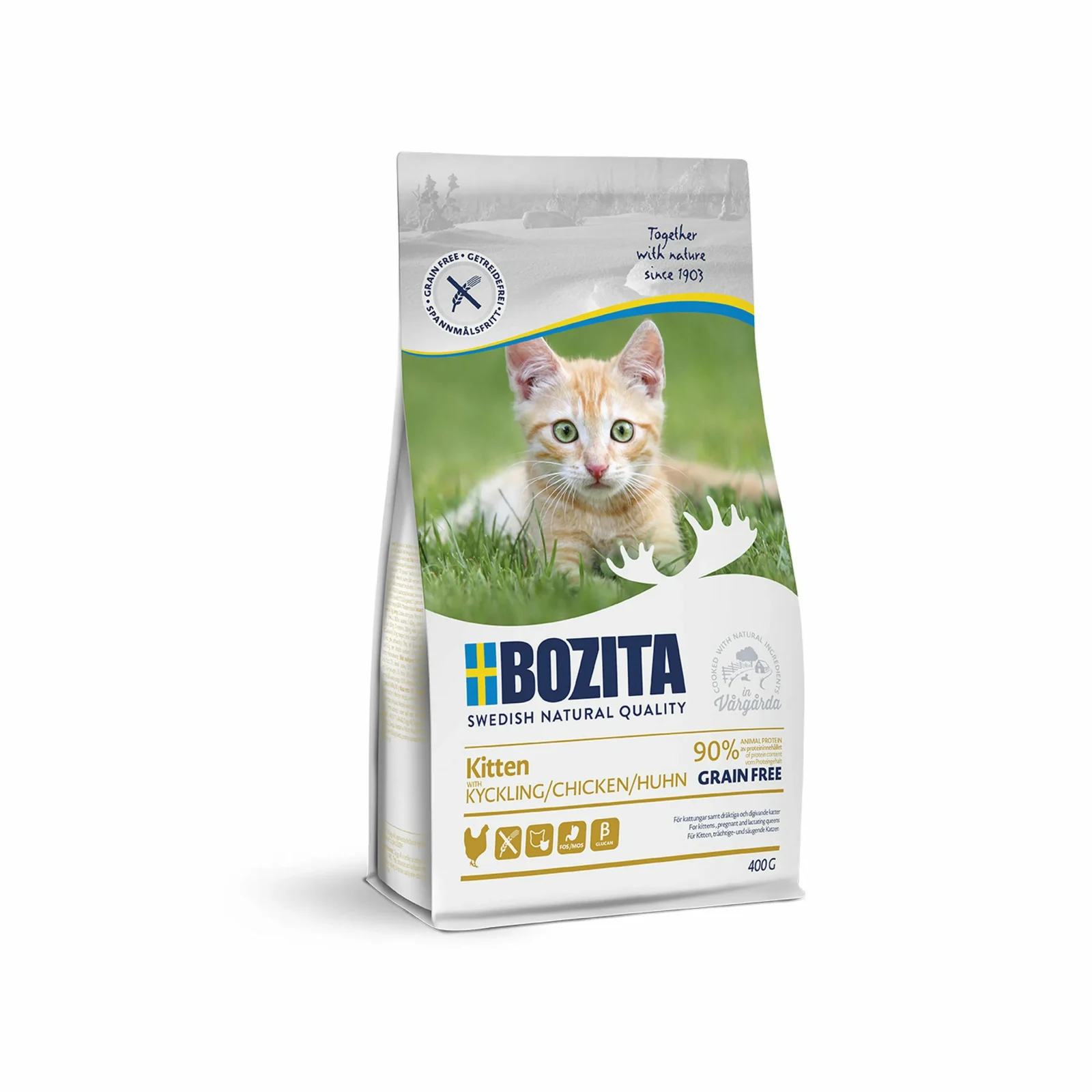 BOZITA kot GRAIN FREE Chicken Kitten 400g