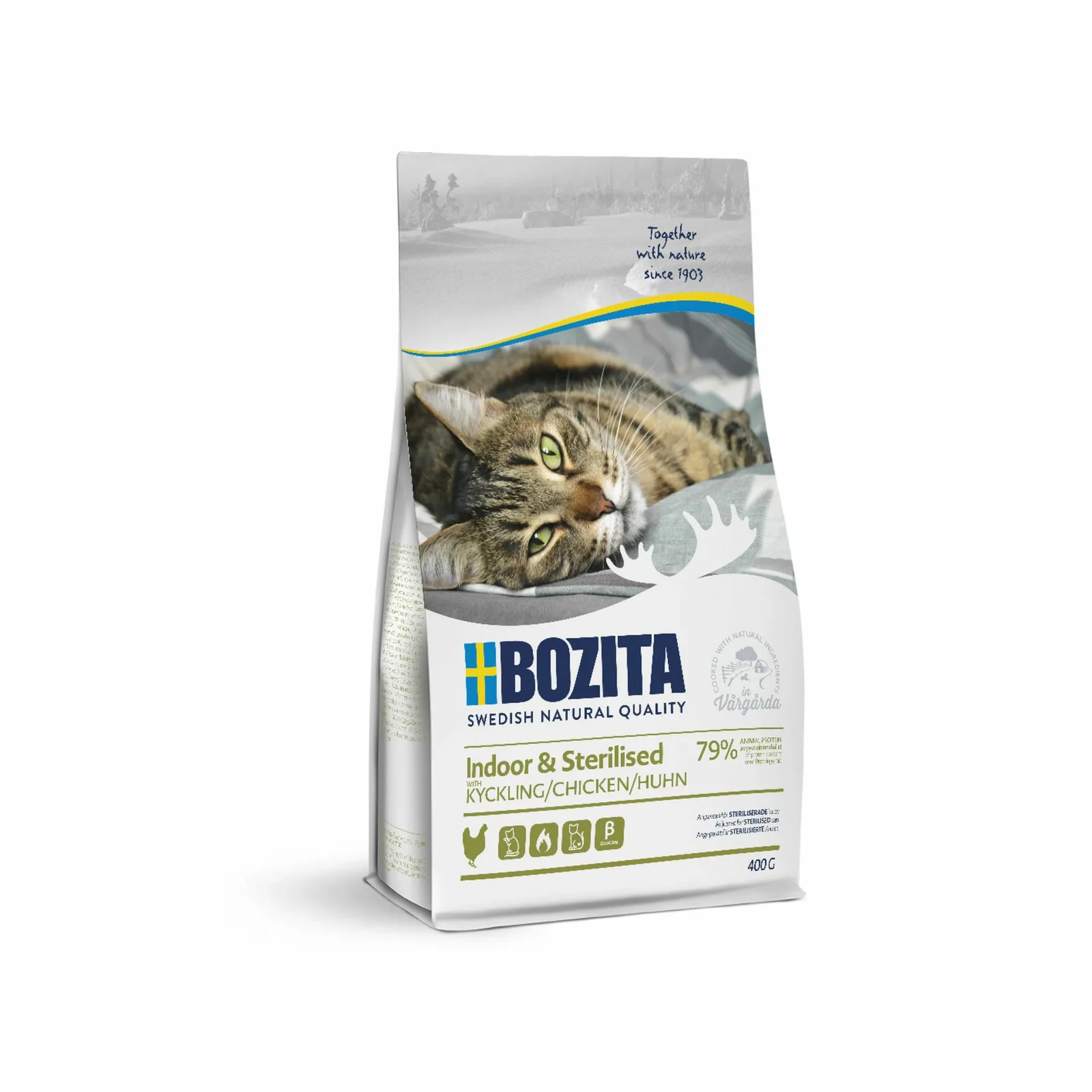BOZITA kot Indoor & Sterilised Chicken 400g