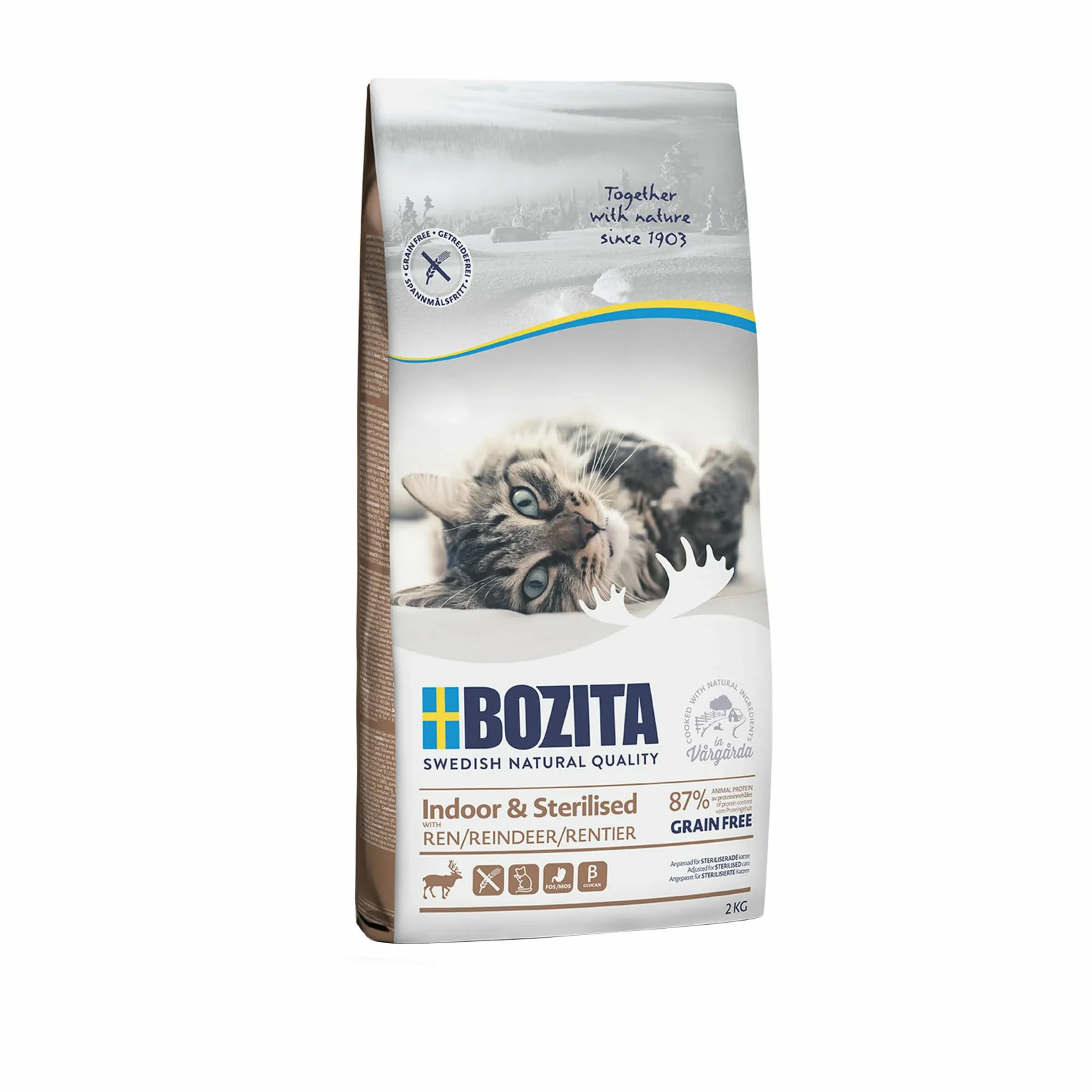 BOZITA kot Indoor & Sterilised Renifer 2kg