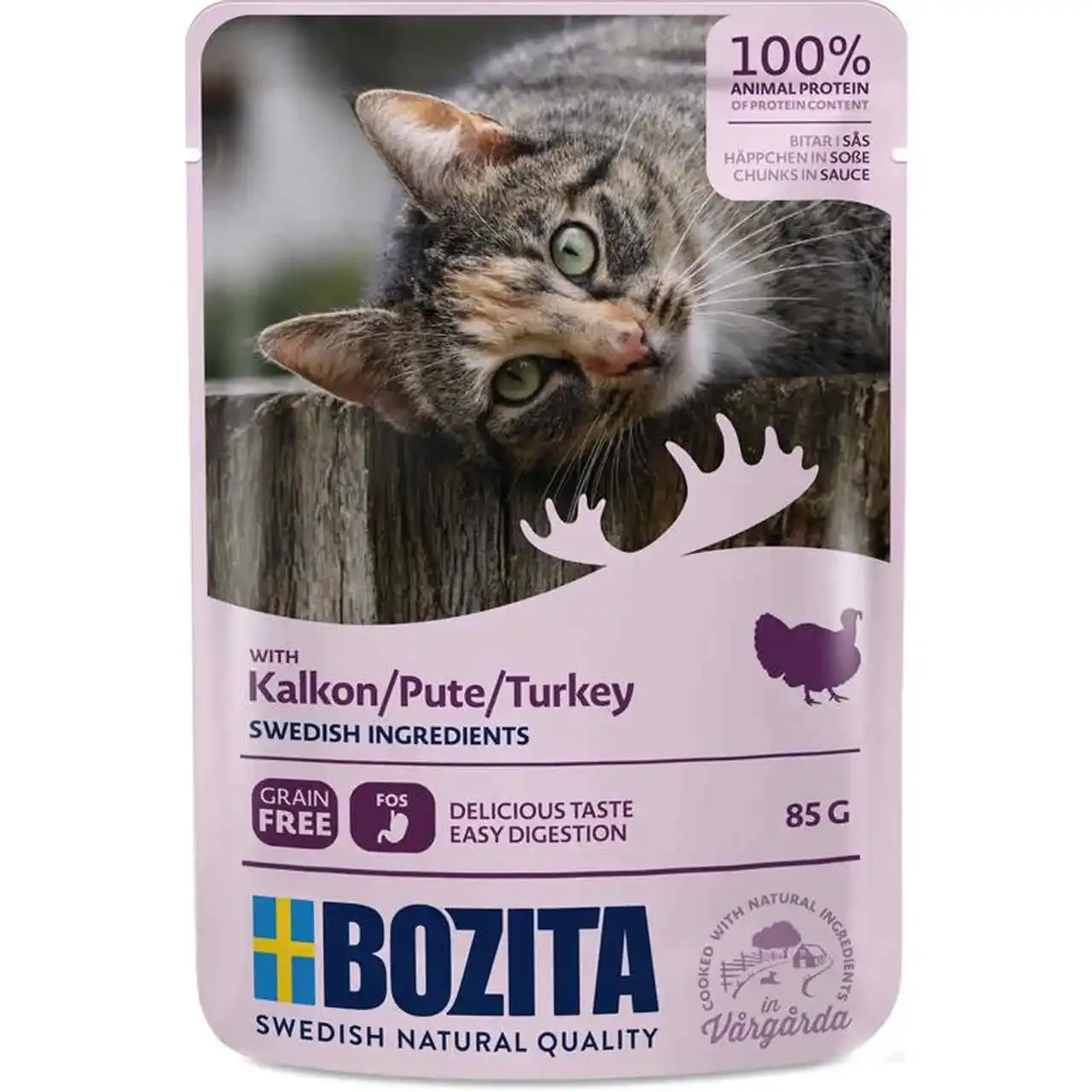 BOZITA kot Indyk w sosie saszetka 85g