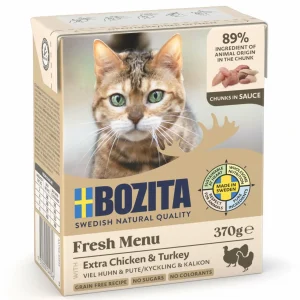 BOZITA kot Kurczak i Indyk w sosie 370g