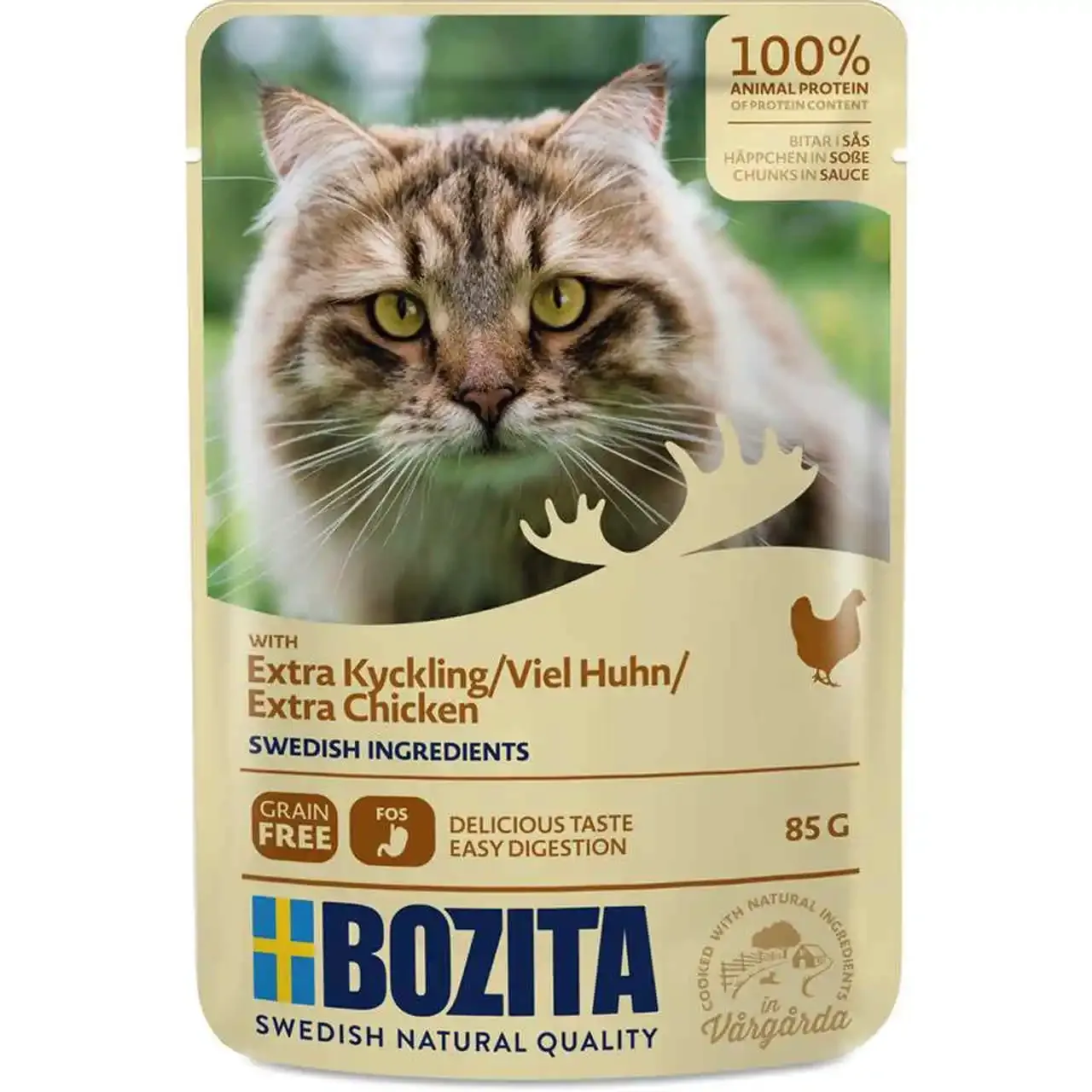 BOZITA kot Kurczak w sosie saszetka 85g