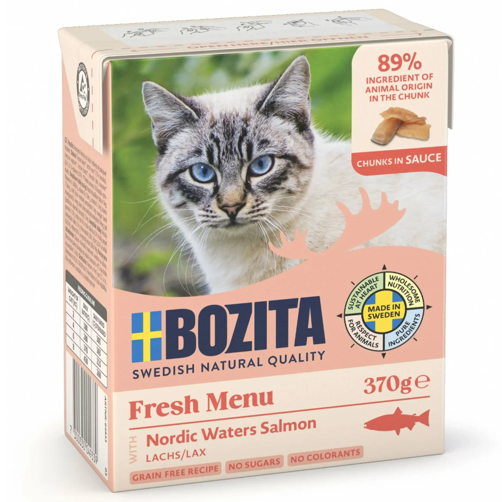 BOZITA kot Łosoś w sosie 370g