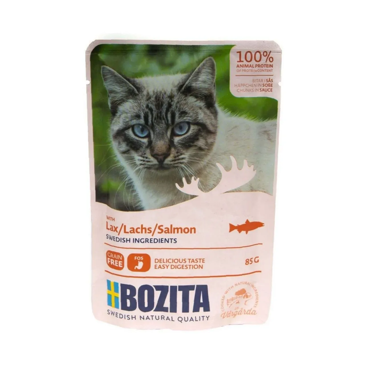 BOZITA kot Łosoś w sosie saszetka 85g