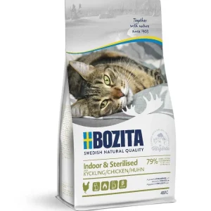 BOZITA kot sucha INDOOR & STERILISED 400g Gratis