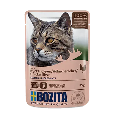 BOZITA kot Wątróbka z kurczaka w galaretce saszetka 85g