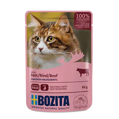 BOZITA kot Wołowina w galaretce saszetka 85g