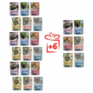 Bozita Mix Smaków Dla Kota 85g – 18 saszetek + 6 Gratis