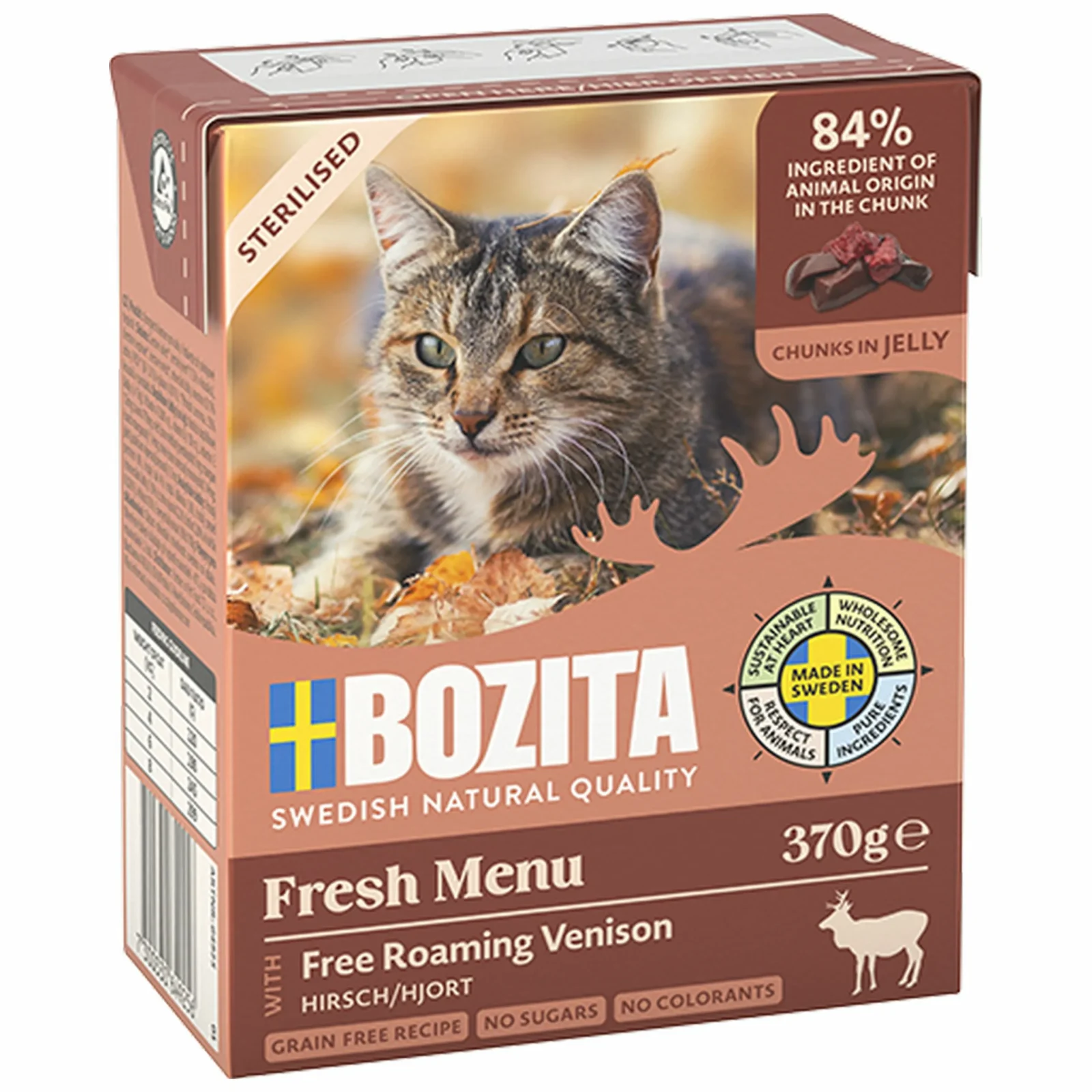 BOZITA Sterilised DZICZYZNA w galaretce 370g