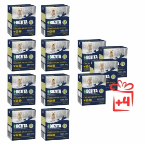 BOZITA z Kurczakiem i Ryżem w galaretce 370g – Zestaw 8 sztuk + 4 gratis!
