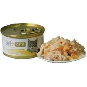 Brit Care Cat Chicken Breasts & Cheese – Pierś Kurczaka i Ser puszka 80g