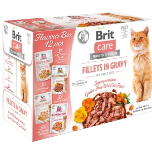 BRIT CARE Cat Fillets in Gravy mix 12x85g