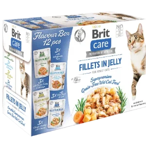 BRIT CARE Cat Fillets in Jelly mix 12x85g