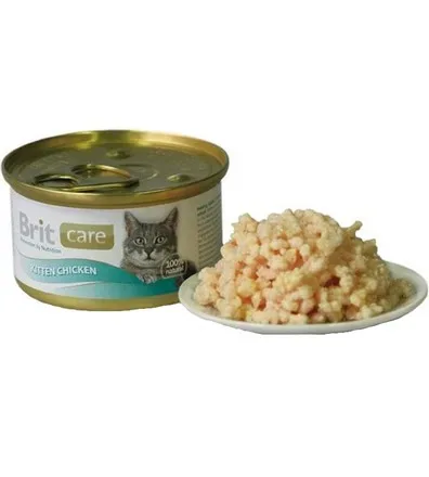 Brit Care Cat Kitten Chicken – Pierś Kurczaka dla kociąt puszka 80g