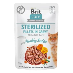 Brit Care Cat Sterilised Królik Saszetka 85 g