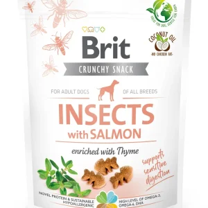 BRIT CARE Dog Crunchy Cracker Insects rich in Salmon 200g