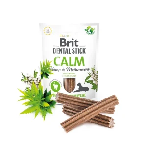BRIT CARE Dog Dental Stick Calm with Hemp & Motherwort 7szt (251g)