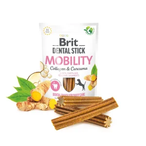 BRIT CARE Dog Dental Stick Mobility with Curcuma & Collagen 7szt (251g)