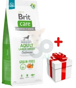 BRIT CARE Dog Grain-free Adult Large Breed Salmon 12kg + niespodzianka dla psa GRATIS!