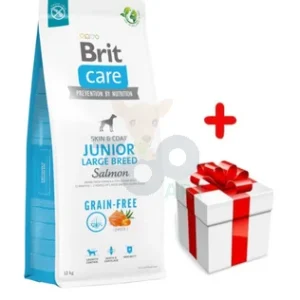 BRIT CARE Dog Grain-free Junior Large Breed Salmon 12kg + niespodzianka dla psa GRATIS!