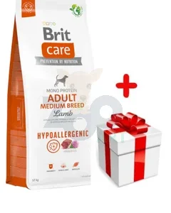 BRIT CARE Dog Hypoallergenic Adult Medium Breed Lamb 12kg + niespodzianka dla psa GRATIS!