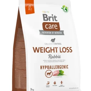BRIT CARE Dog Hypoallergenic Weight Loss Rabbit 3kg