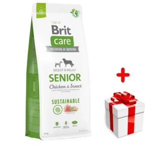 BRIT CARE Dog Sustainable Senior Chicken & Insect 12kg + niespodzianka dla psa GRATIS!