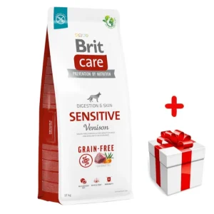 BRIT CARE Grain-free Sensitive Venison 12kg + niespodzianka dla psa GRATIS!