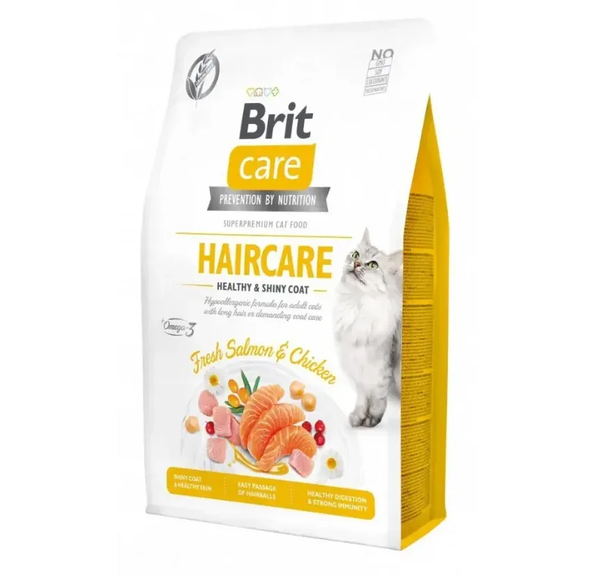 BRIT CARE kot Grain Free Haircare 2kg