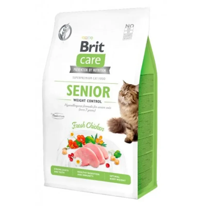 BRIT CARE kot Grain Free Senior Weight Control 7kg