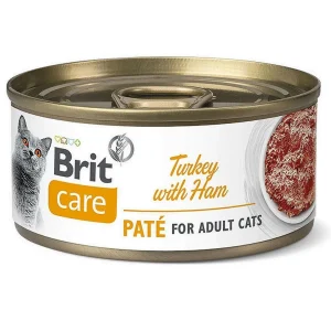 Brit Care Kot Turkey With Ham Mokra Karma z Indykiem i Szynką 70g