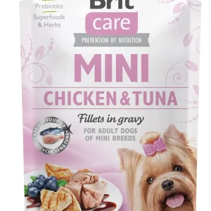 Brit Care Mini Chicken & Tuna fillets in gravy 85g