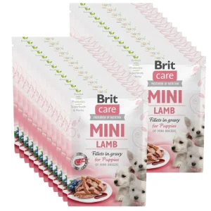 BRIT CARE Mini Lamb fillets in gravy for puppy 24x85g