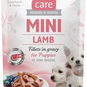 BRIT CARE Mini Lamb fillets in gravy for puppy 85g