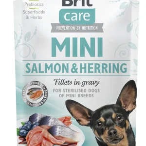 Brit Care Mini Salmon & Herring fillets in gravy 85g