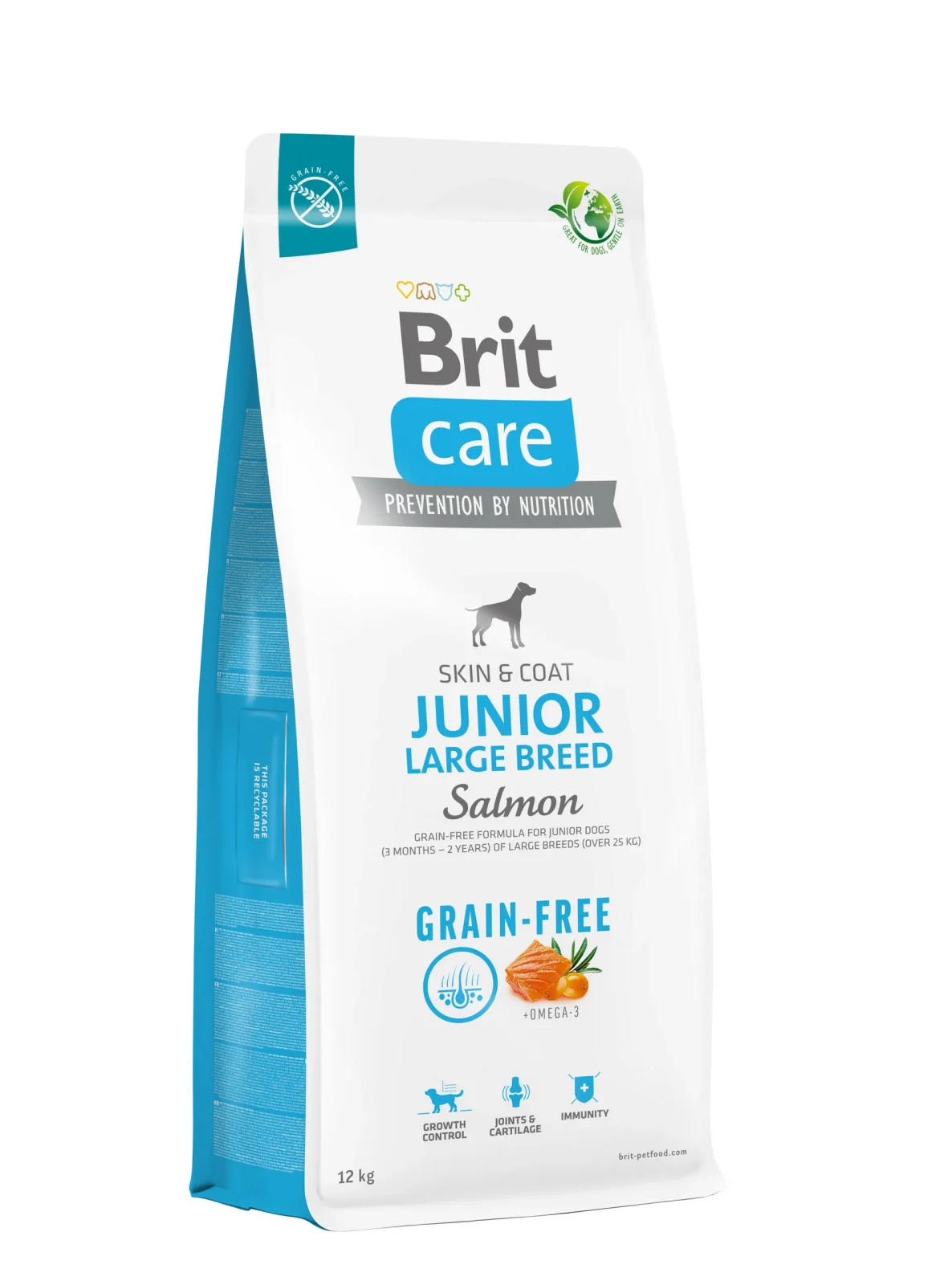 BRIT CARE pies Grain Free Junior Large Breed Salmon 12kg