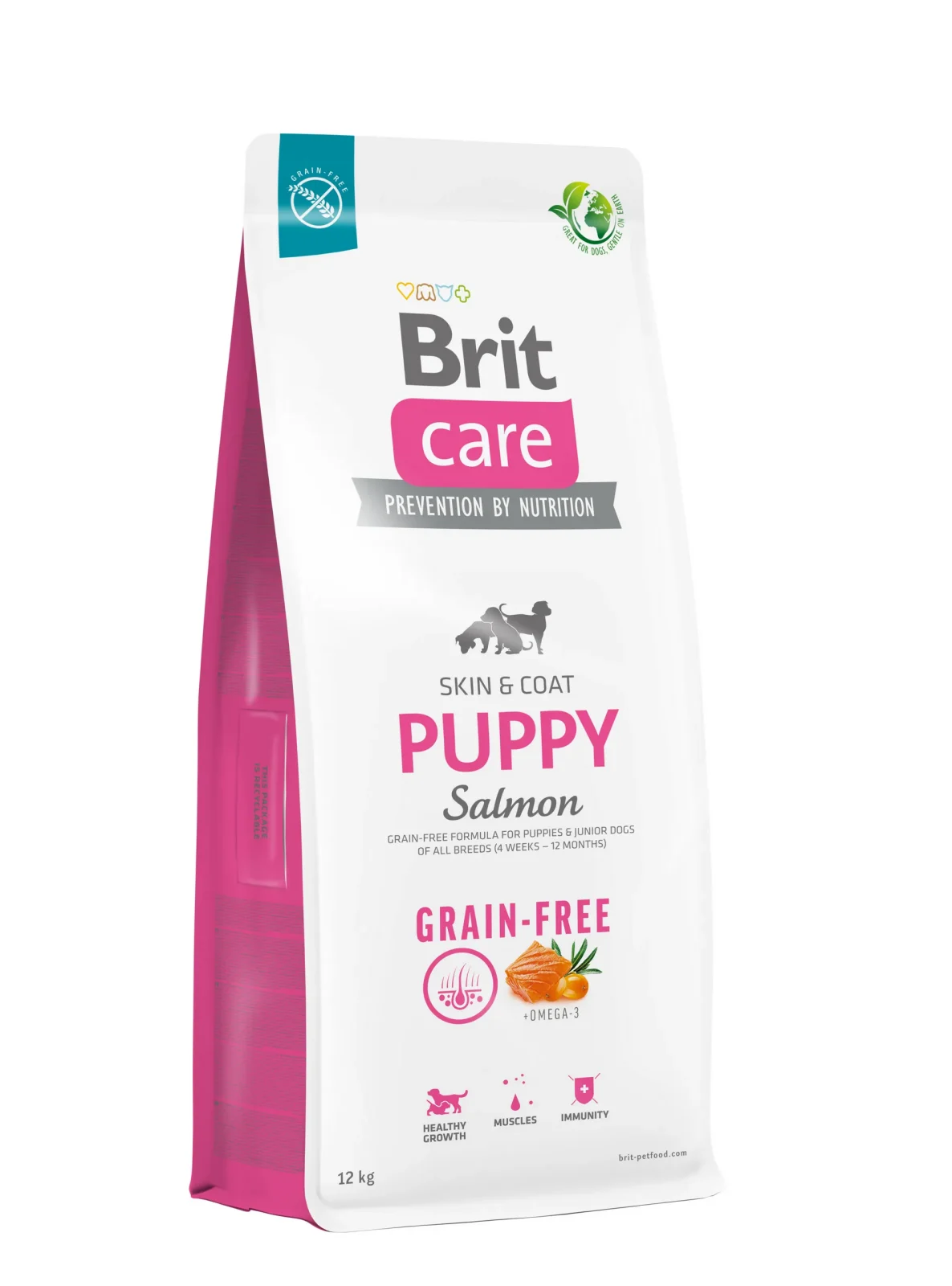 BRIT CARE pies Grain Free Puppy Salmon 12kg