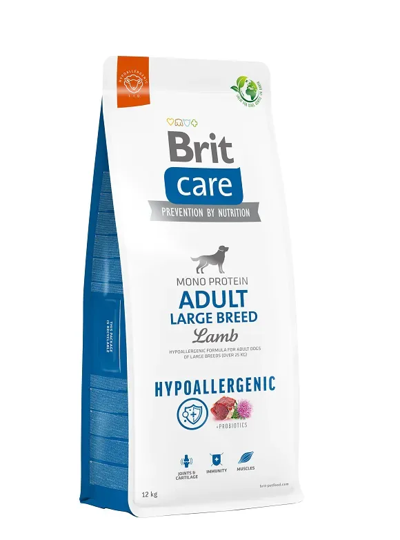 BRIT CARE pies Hypoallergenic Adult Large Lamb 12kg