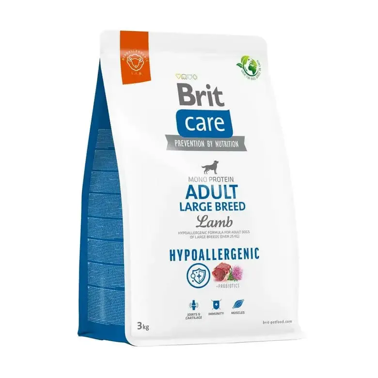 BRIT CARE pies Hypoallergenic Adult Large Lamb 3kg