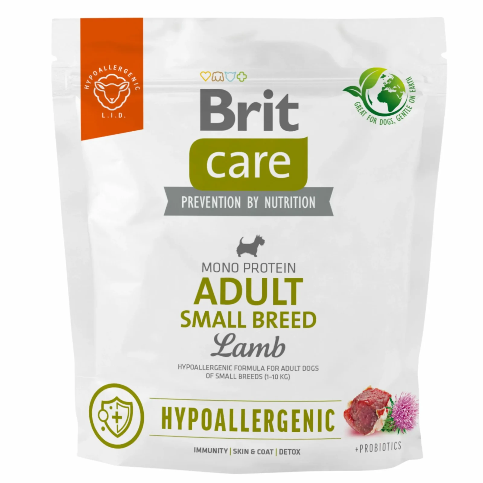 BRIT CARE pies Hypoallergenic Adult Small Lamb 1kg