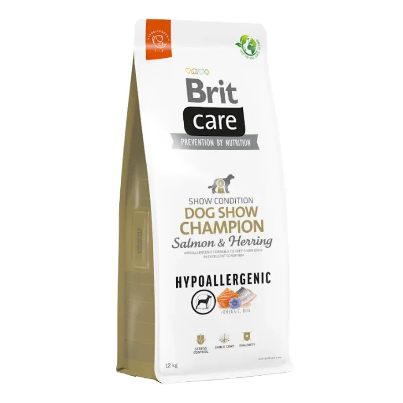 BRIT CARE pies Hypoallergenic Show Champion Salmon & Herring 12kg
