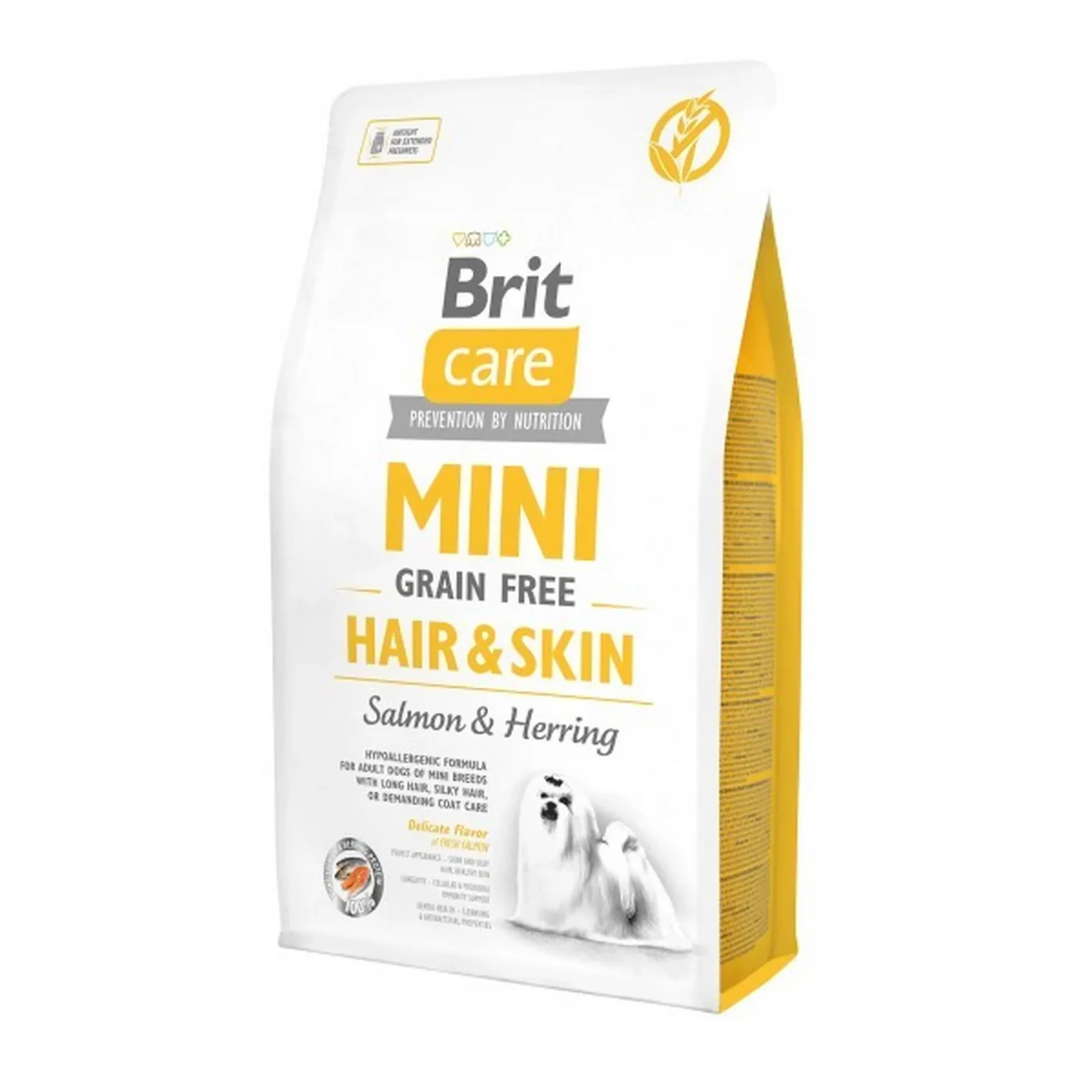 BRIT CARE pies Mini Grain Free Hair&Skin 2kg