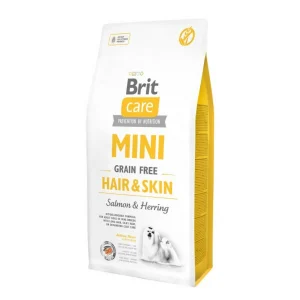 BRIT CARE pies Mini Grain Free Hair&Skin 7kg