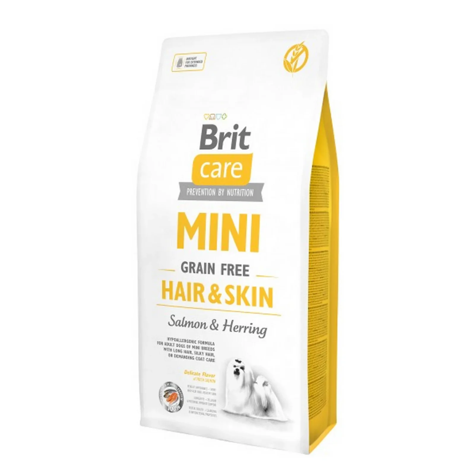 BRIT CARE pies Mini Grain Free Hair&Skin 7kg