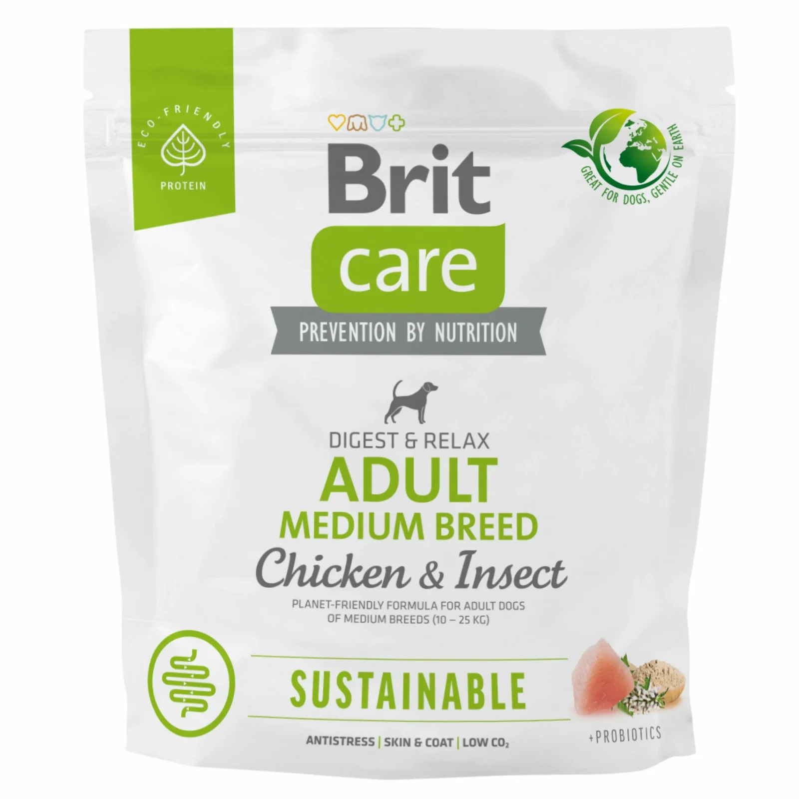 BRIT CARE pies Sustainable Adult Medium Chicken Insect 1kg