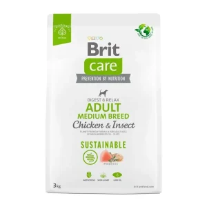 BRIT CARE pies Sustainable Adult Medium Chicken Insect 3kg