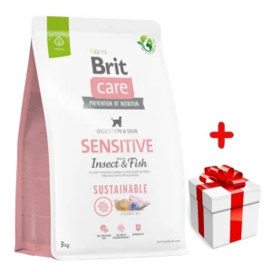 BRIT CARE Sustainable Sensitive Insect & Fish 3kg + niespodzianka dla psa GRATIS!