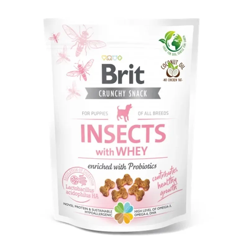BRIT Crunchy Snack Cracker Puppy Insect & Whey 200g
