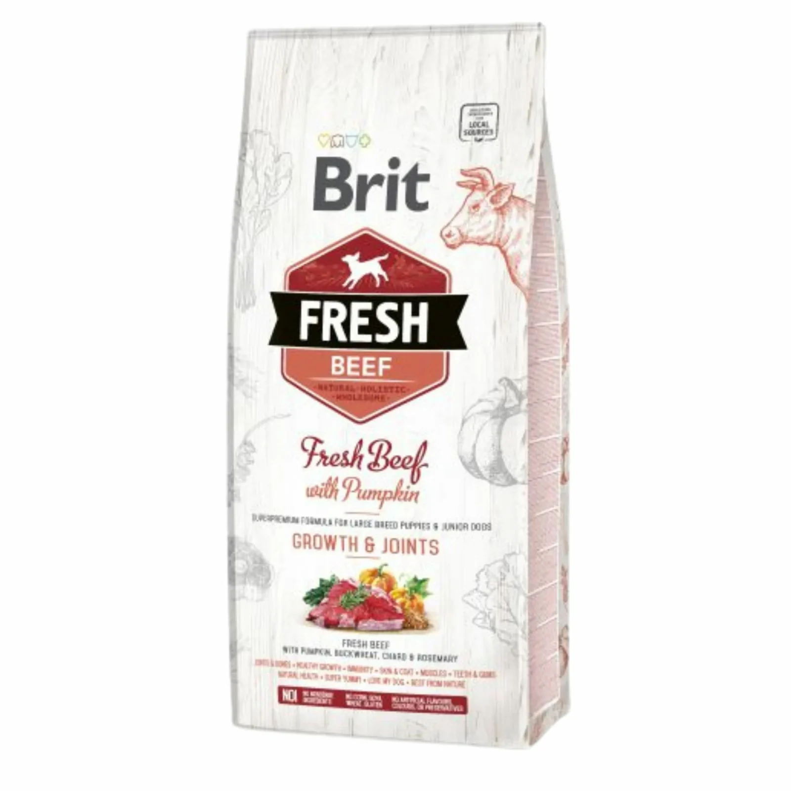Brit FRESH Puppy Large Beef&Pumpkin 12kg
